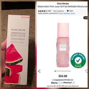 Glow Recipe Watermelon Pink Juice Refillable Moisturizer